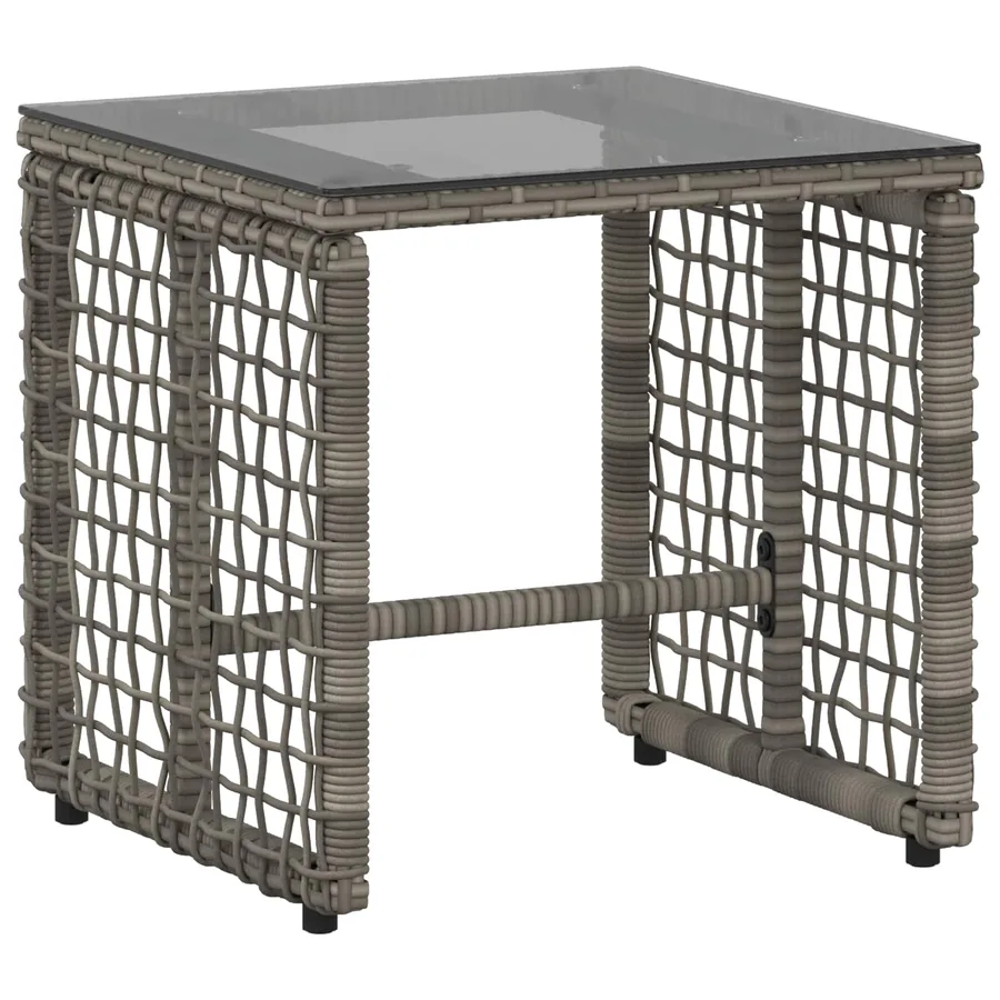 Ensemble de meubles d'extérieur 3 pcs Gris et marine - 6