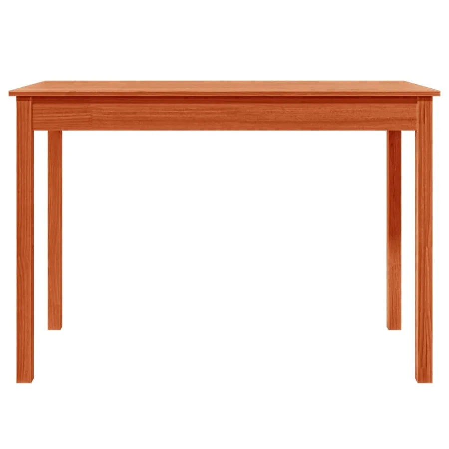 Table à manger marron cire 110x55x75 cm bois massif de pin - 5