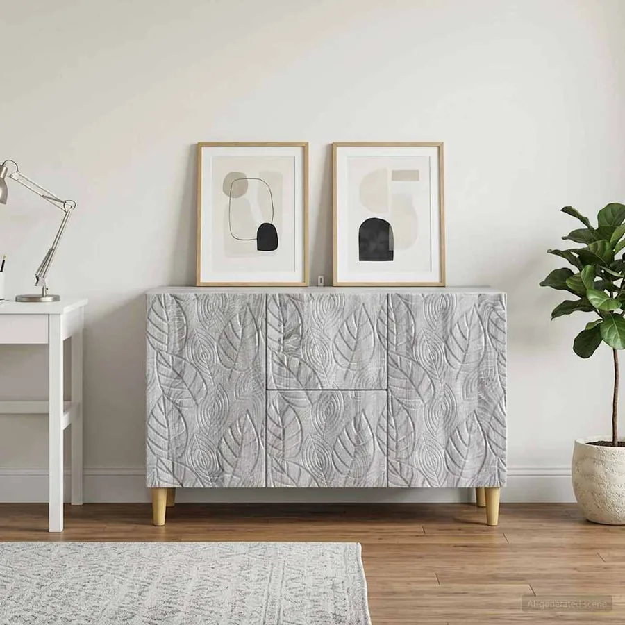 Buffet Sonoma gris 89 x 34,5 x 60 cm Bois d'ingénierie
