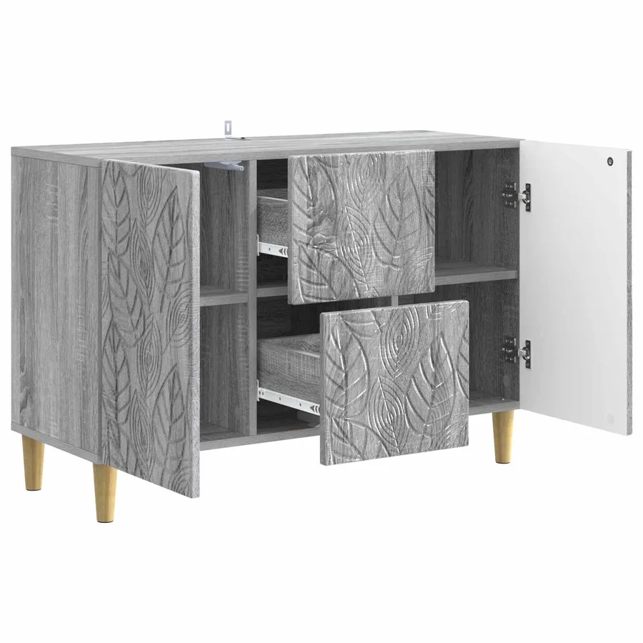 Buffet Sonoma gris 89 x 34,5 x 60 cm Bois d'ingénierie - 4