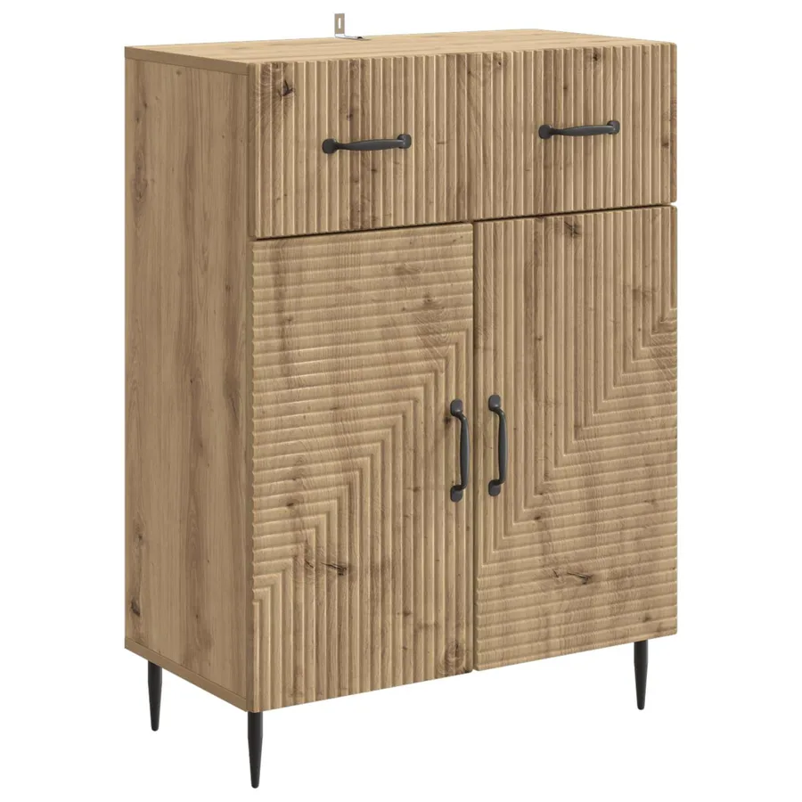 Buffet Chêne artisanal 66 x 34,5 x 89,5 cm Bois d'ingénierie - 2