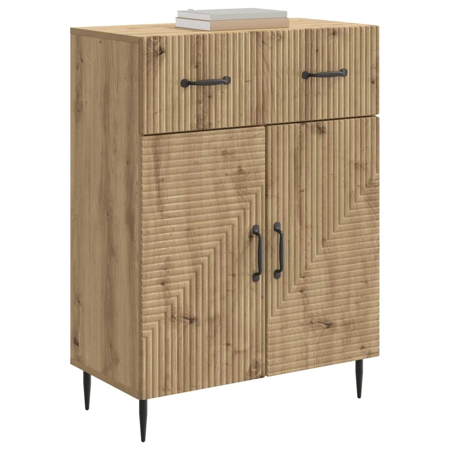 Buffet Chêne artisanal 66 x 34,5 x 89,5 cm Bois d'ingénierie - 3