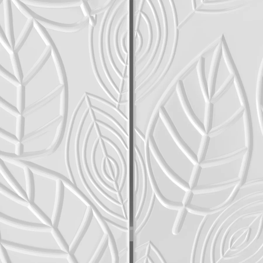 Buffet Blanc brillant 89 x 34,5 x 80 cm Bois d'ingénierie - 9