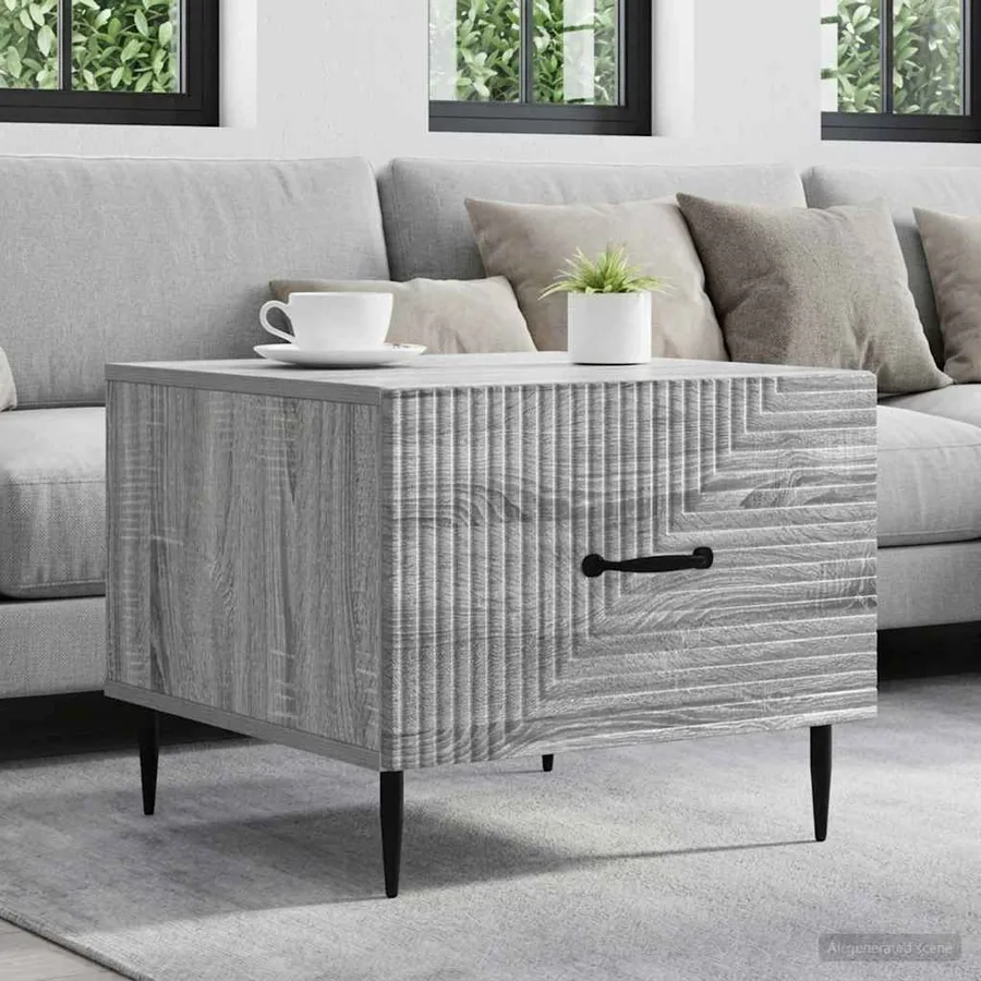 Table basse Sonoma gris 49 x 50 x 40 cm Bois d'ingénierie