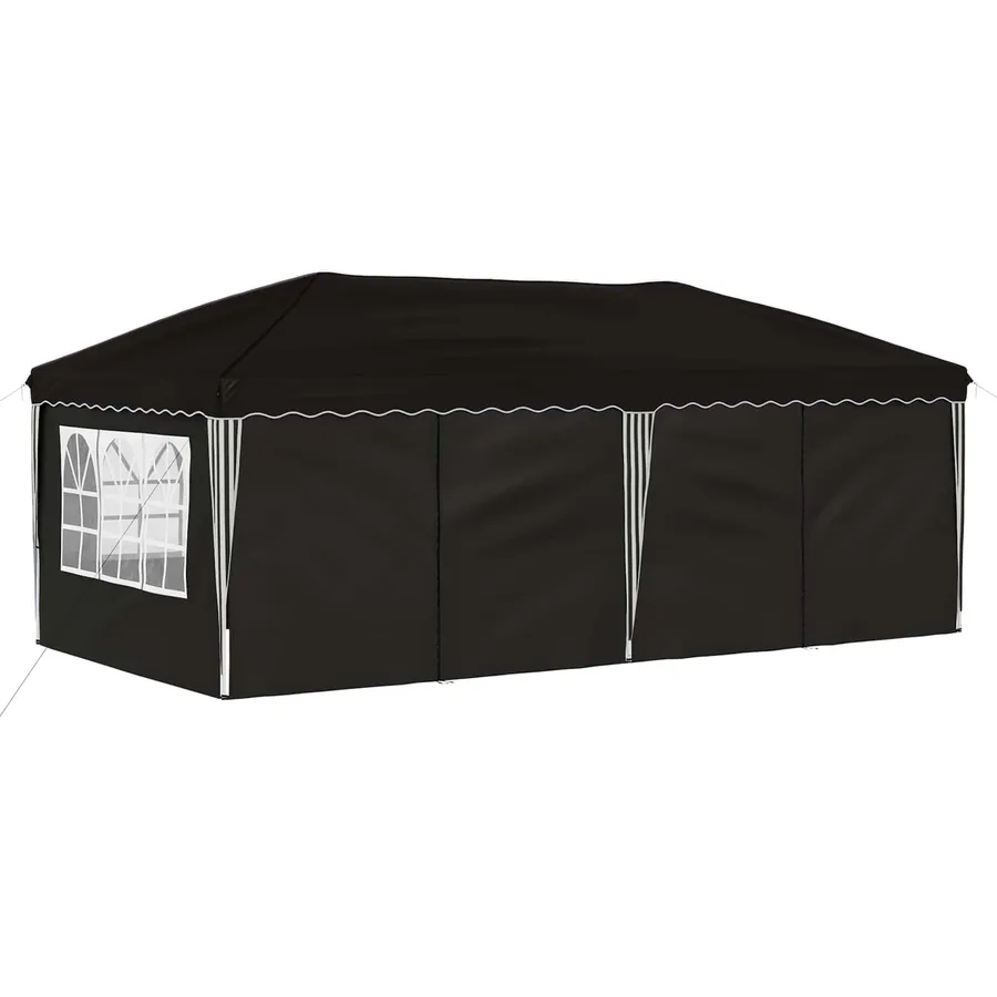 Tente de fête pop-up 575 x 288 x 245 cm Noir - 4