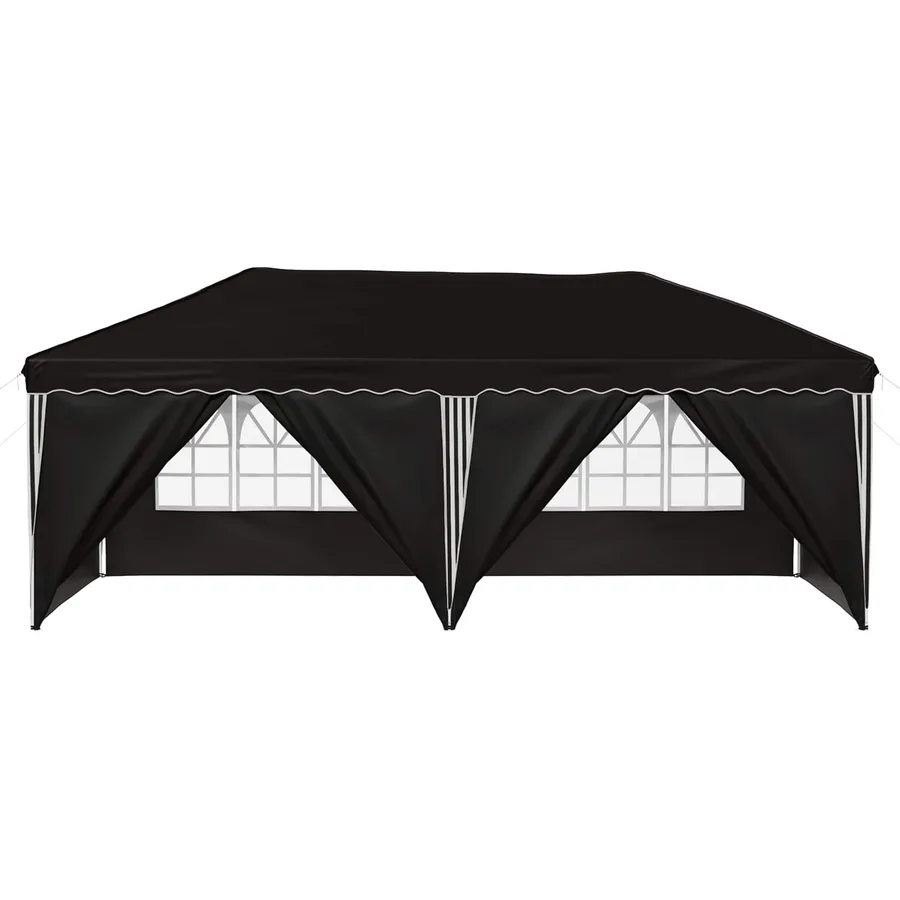 Tente de fête pop-up 575 x 288 x 245 cm Noir - 6