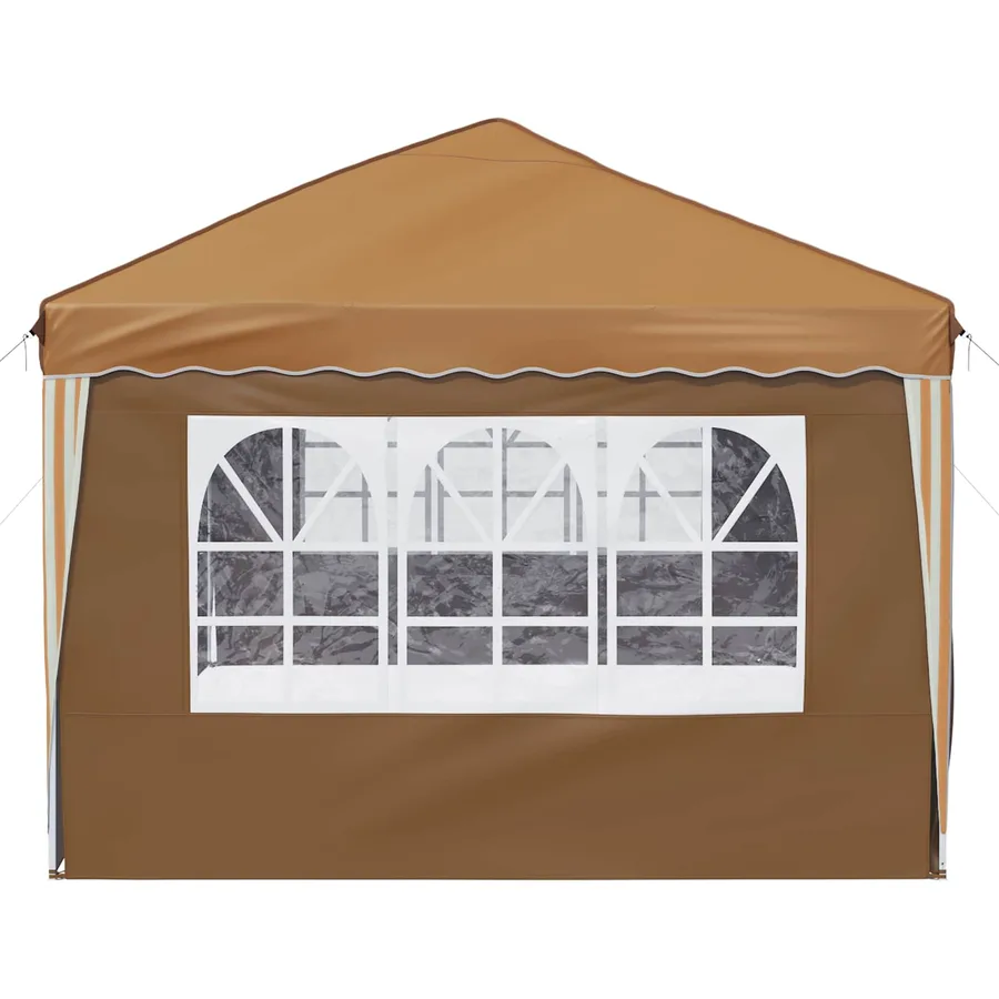 Tente de fête pop-up 575 x 288 x 245 cm Beige - 7