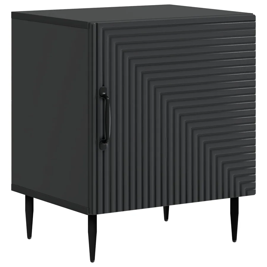 Cabinet de chevet 2 pcs Noir 43 x 34,5 x 50 cm - 5