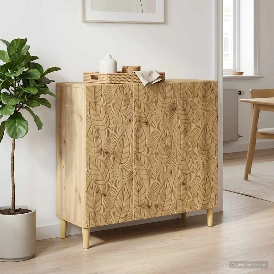 Buffet Chêne artisanal 89 x 34,5 x 80 cm Bois d'ingénierie