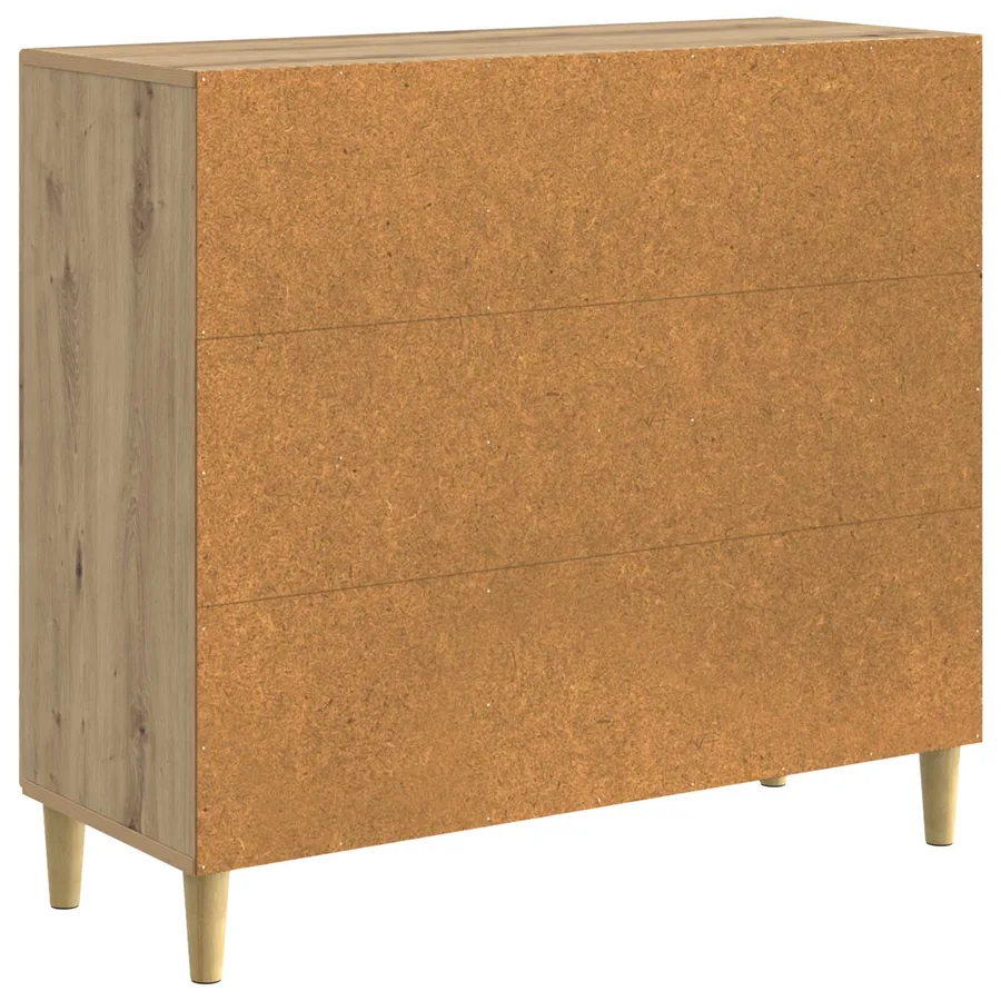 Buffet Chêne artisanal 89 x 34,5 x 80 cm Bois d'ingénierie - 7