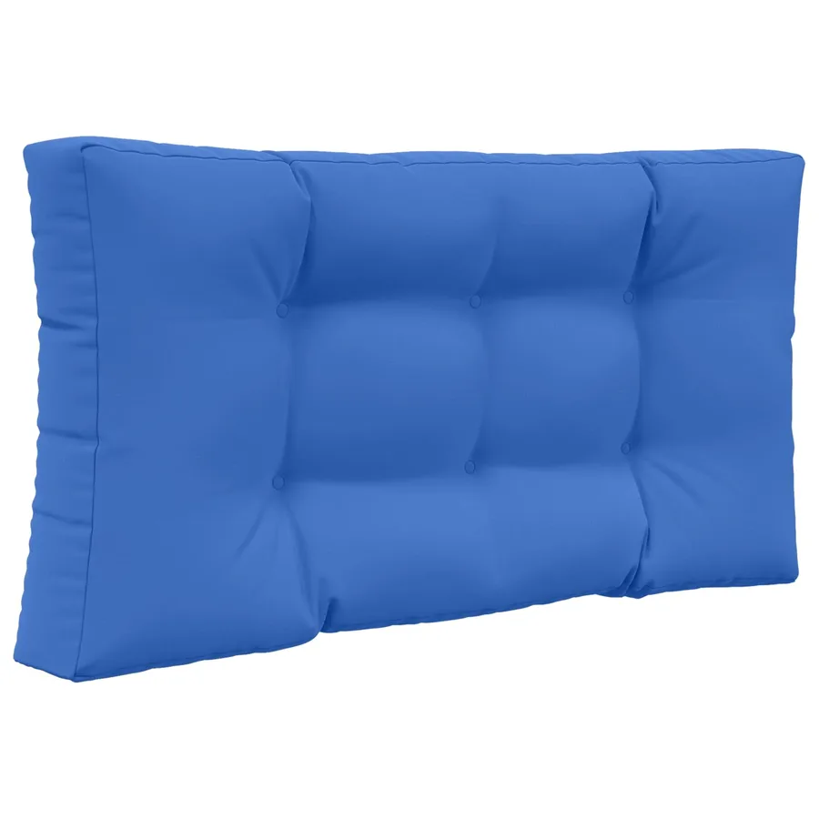 Coussin de canapé d'extérieur 3 pcs Bleu royal Polyester - 5