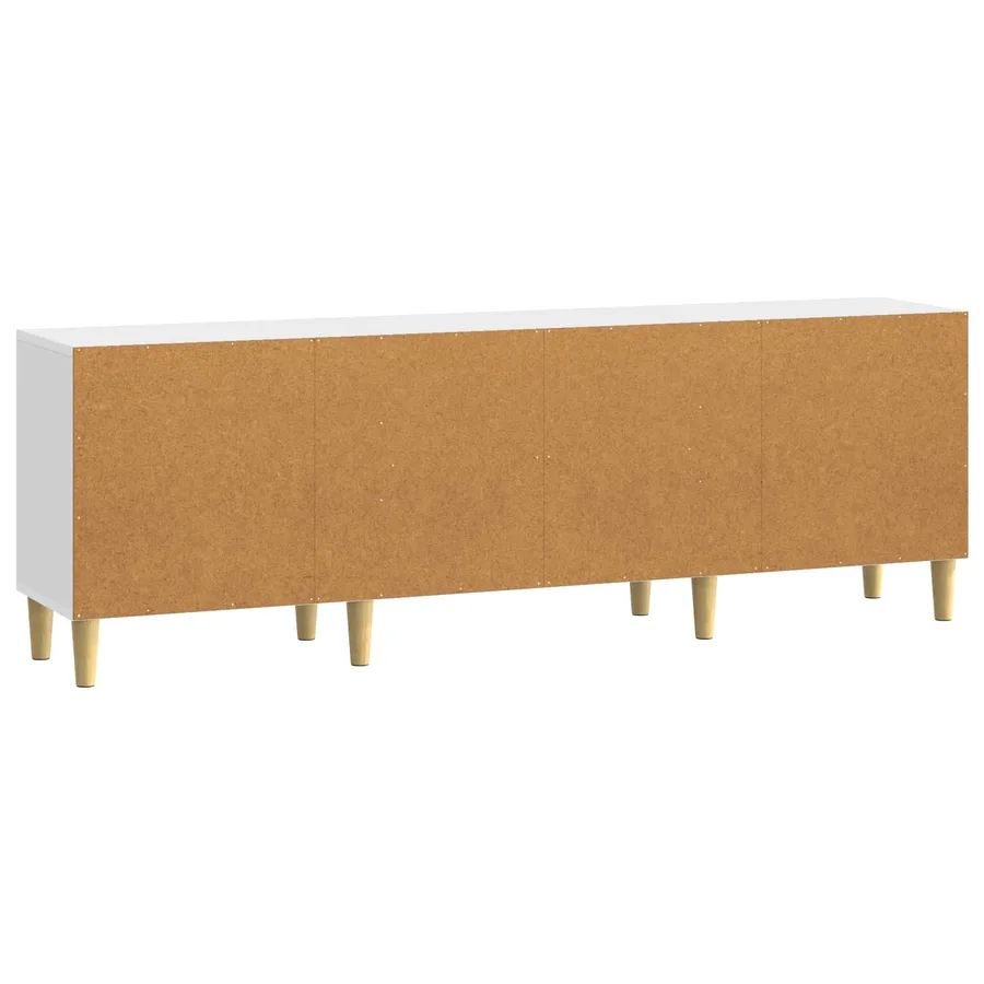 Meuble TV 150 x 31 x 50 cm Blanc brillant Bois d'ingénierie - 7