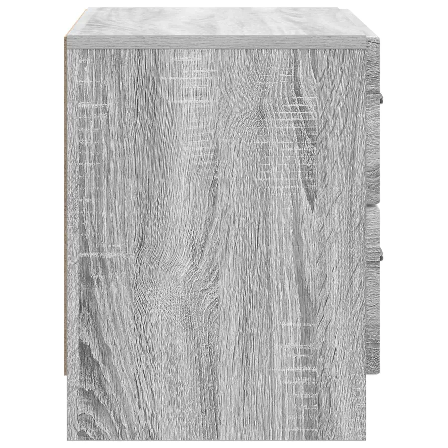 Cabinet de chevet avec tiroir Sonoma gris 62 x 34,5 x 44,5 cm - 6