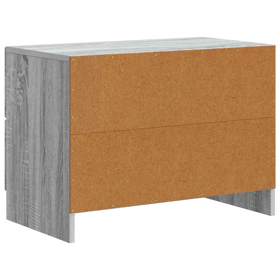 Cabinet de chevet avec tiroir Sonoma gris 62 x 34,5 x 44,5 cm - 7
