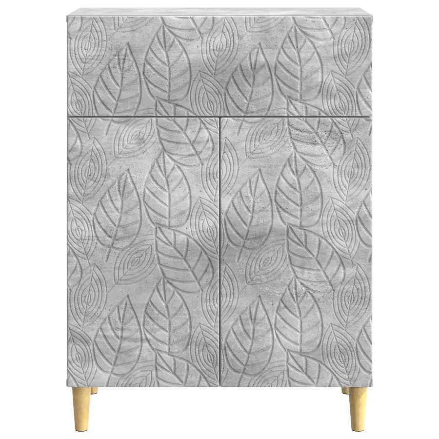 Buffet Gris béton 66 x 34,5 x 90 cm Bois d'ingénierie - 5