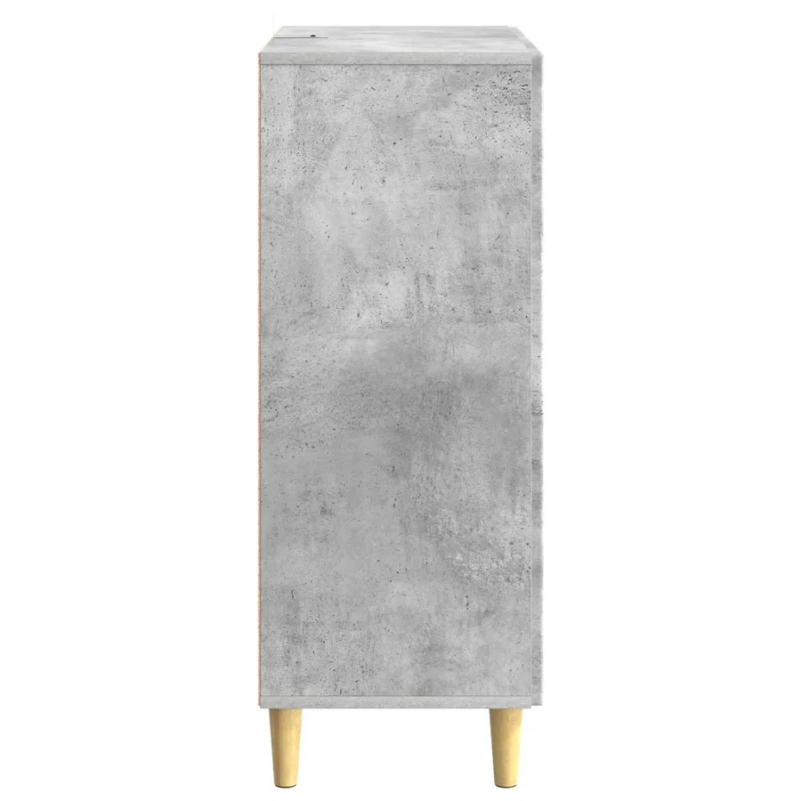 Buffet Gris béton 66 x 34,5 x 90 cm Bois d'ingénierie - 6