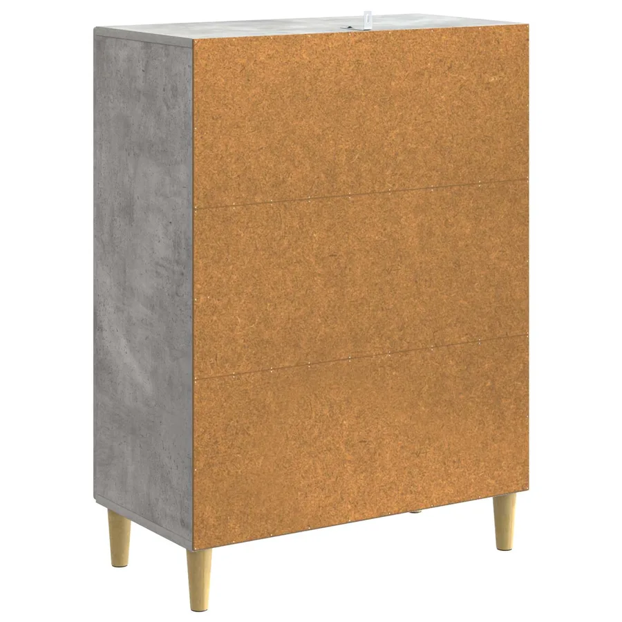 Buffet Gris béton 66 x 34,5 x 90 cm Bois d'ingénierie - 7