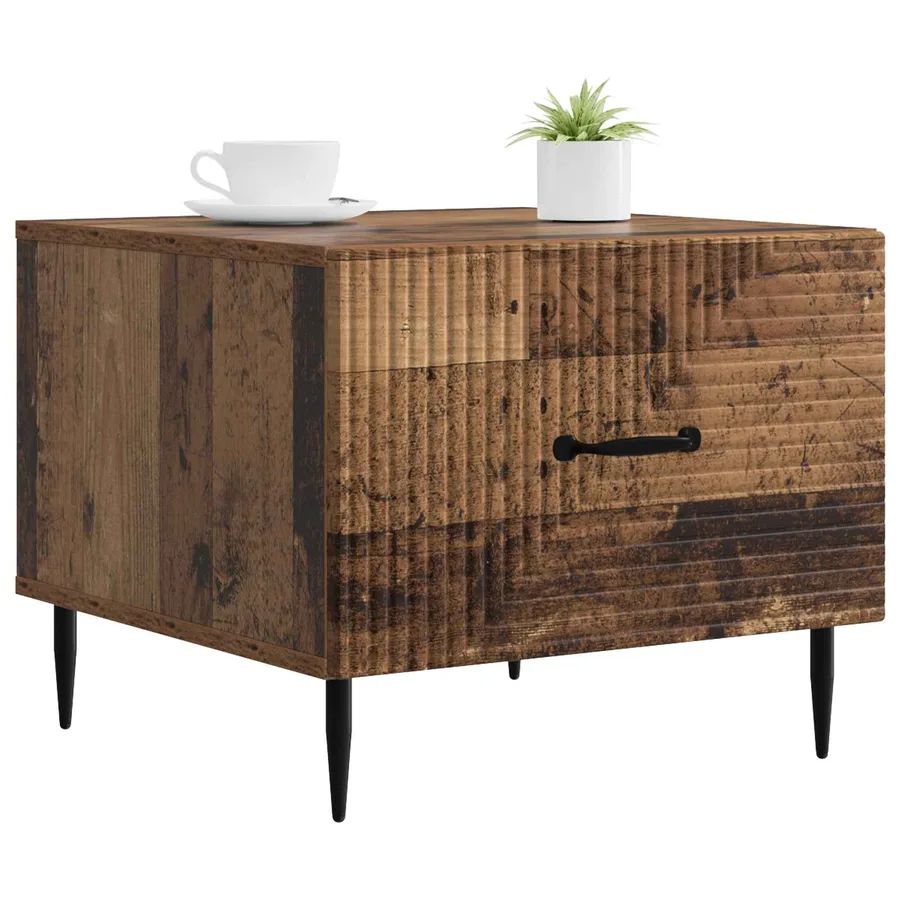 Table basse Bois ancien 49 x 50 x 40 cm Bois d'ingénierie - 3