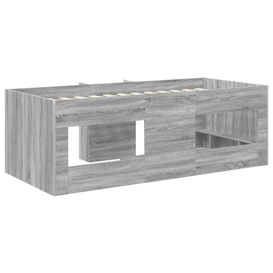 Cadre de Lit Élevé pour Enfants Sonoma gris 80 x 200 cm - 6