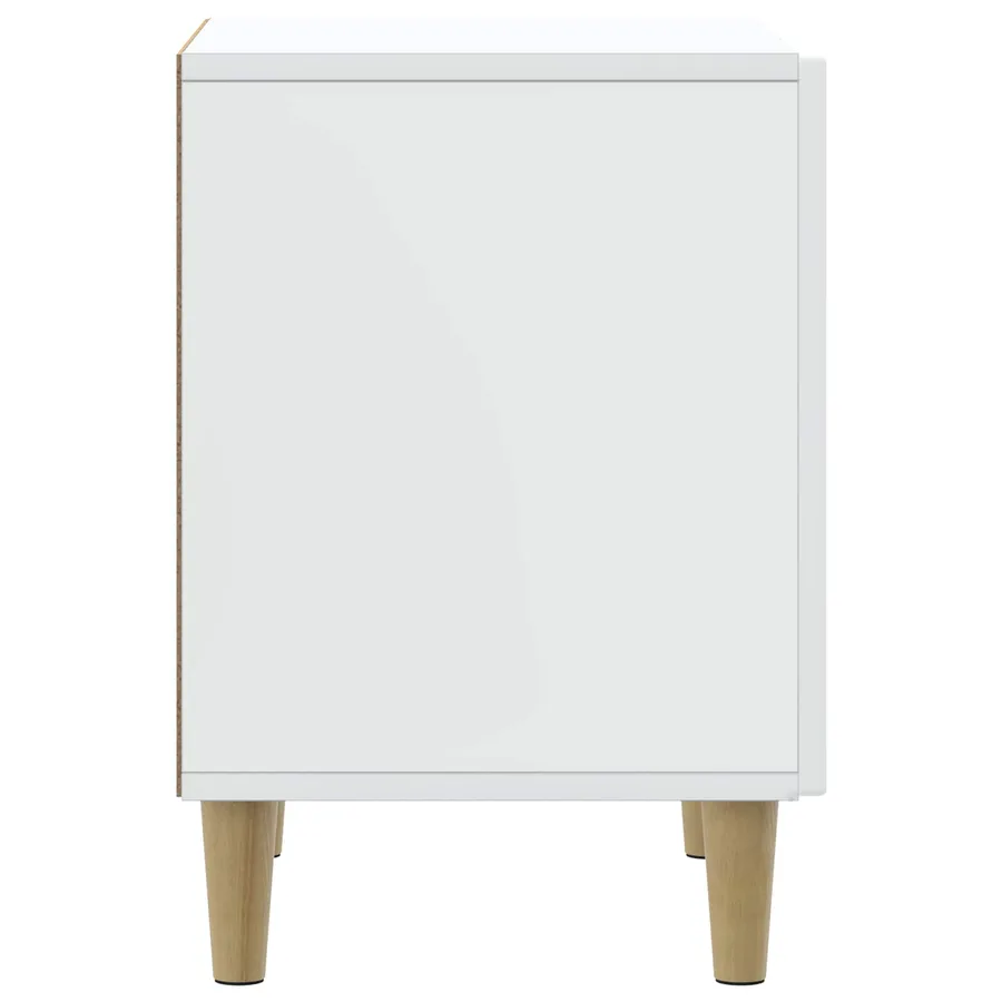 Cabinet de chevet Blanc 43 x 34,5 x 50 cm Bois d'ingénierie - 6