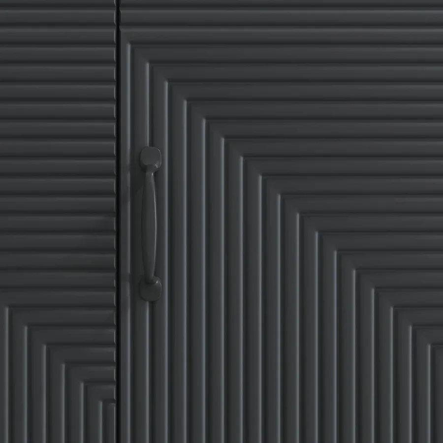 Meuble TV Noir 99 x 34,5 x 50 cm Bois d'ingénierie - 10