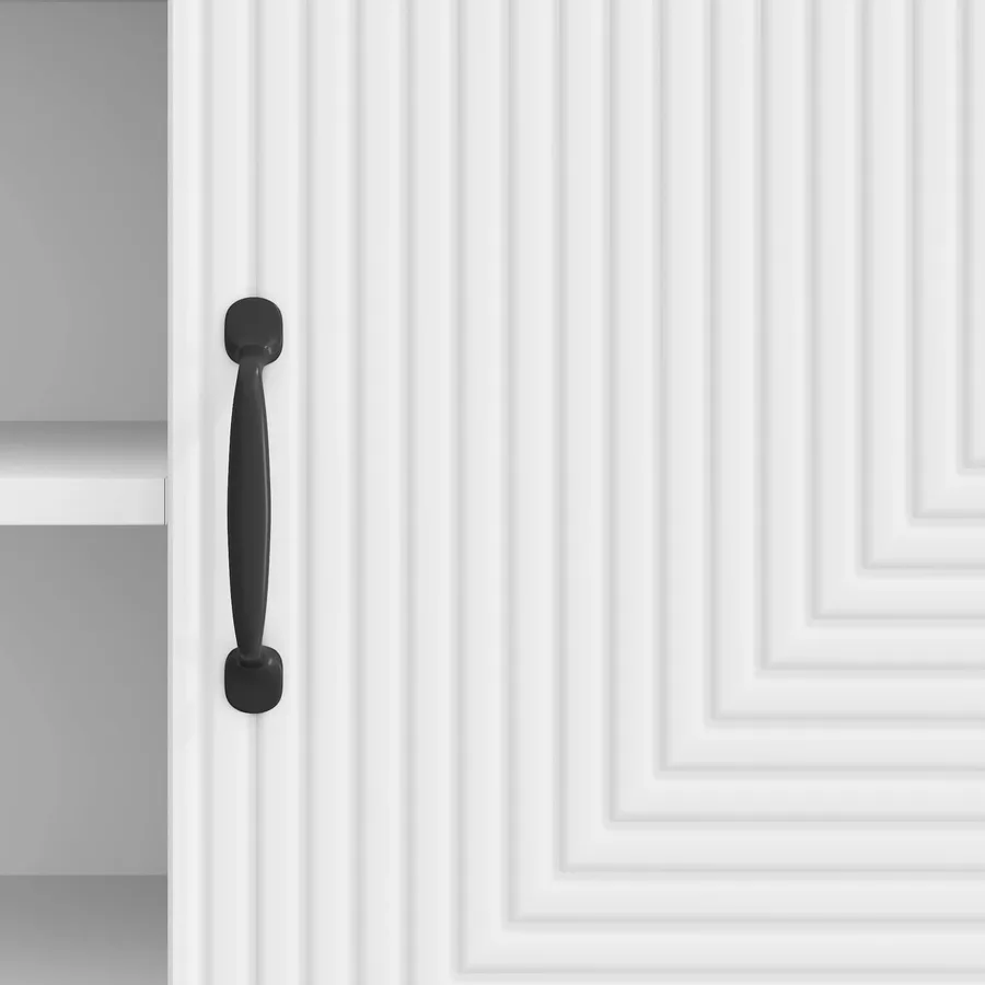 Meuble TV Blanc brillant 150 x 31 x 50 cm Bois d'ingénierie - 10