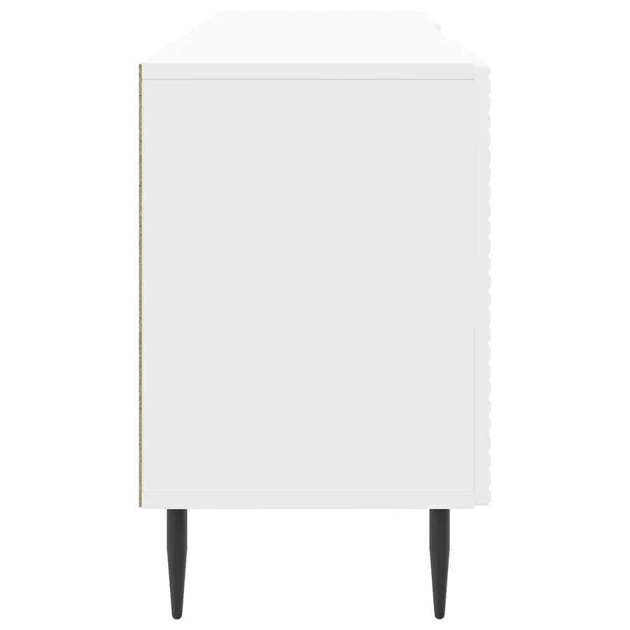 Meuble TV Blanc brillant 150 x 31 x 50 cm Bois d'ingénierie - 7