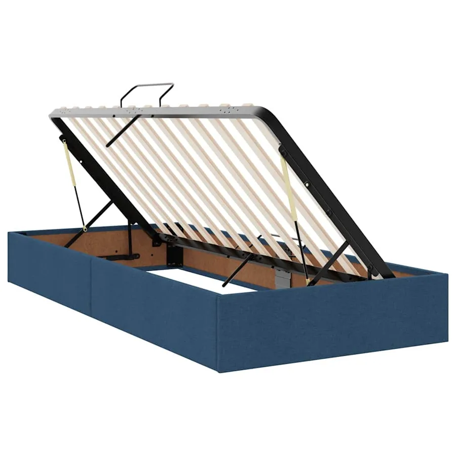 Lit avec rangement et matelas Bleu 90 x 200 cm Polyester - 6