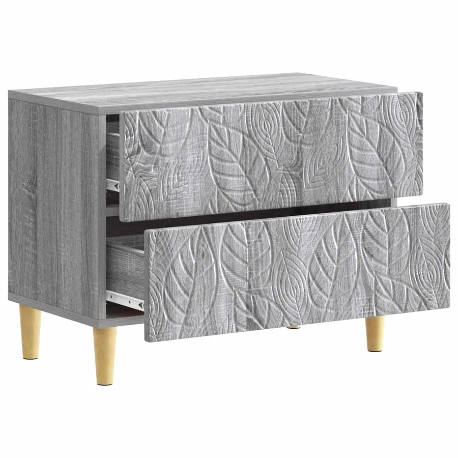 Table de chevet Sonoma gris 62 x 34,5 x 48 cm Bois d'ingénierie - 3
