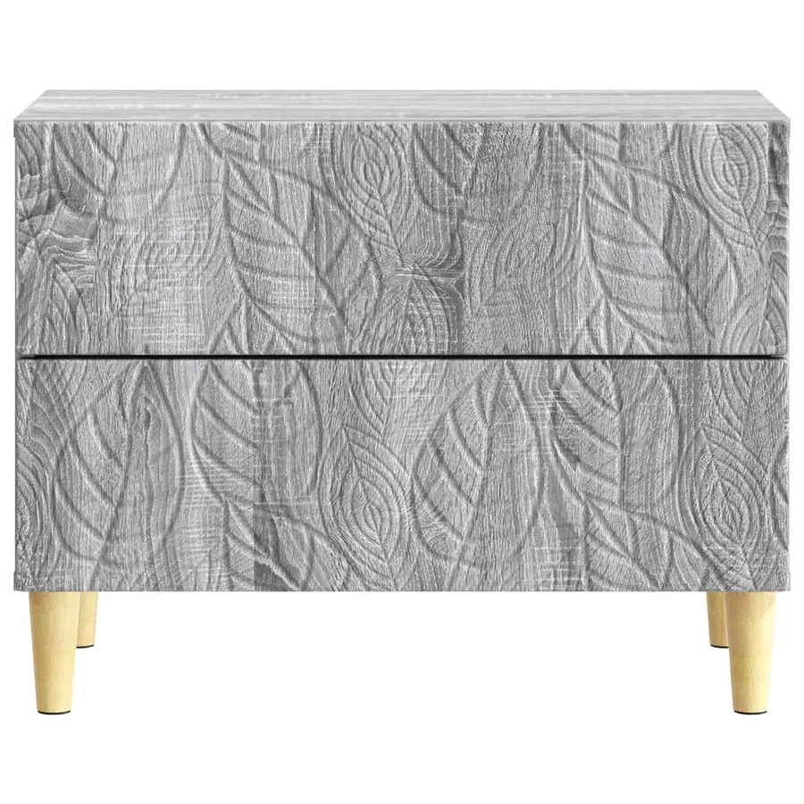 Table de chevet Sonoma gris 62 x 34,5 x 48 cm Bois d'ingénierie - 4