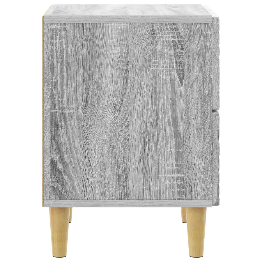 Table de chevet Sonoma gris 62 x 34,5 x 48 cm Bois d'ingénierie - 5