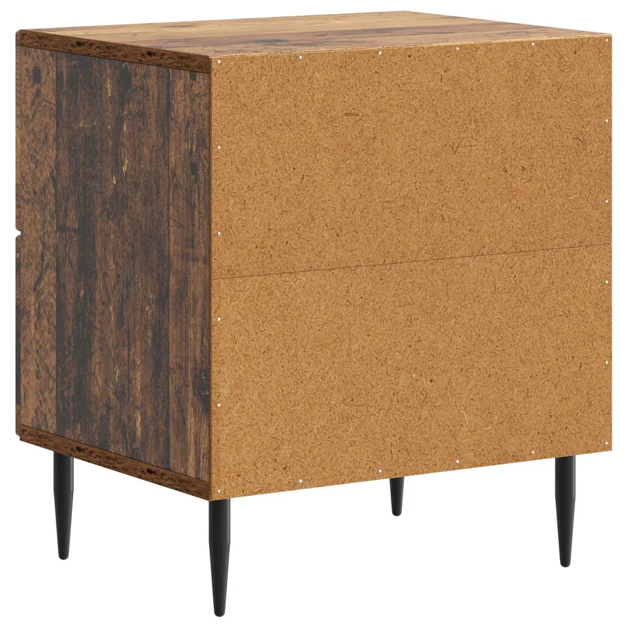 Cabinet de chevet 2 pcs Bois ancien 43 x 34,5 x 47,5 cm - 9