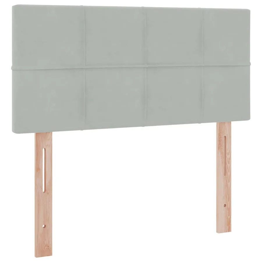 Lit de rangement LED avec matelas Gris clair 100 x 200 cm - 8