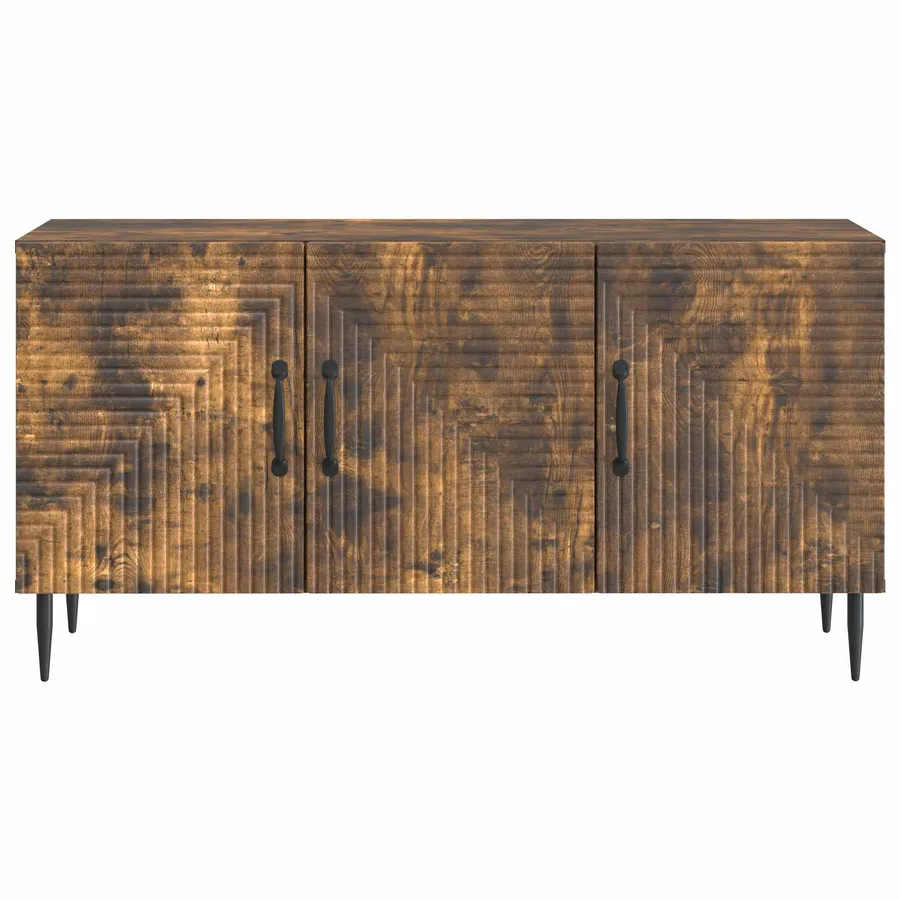 Meuble TV Chêne fumé 99 x 34,5 x 50 cm Bois d'ingénierie - 6