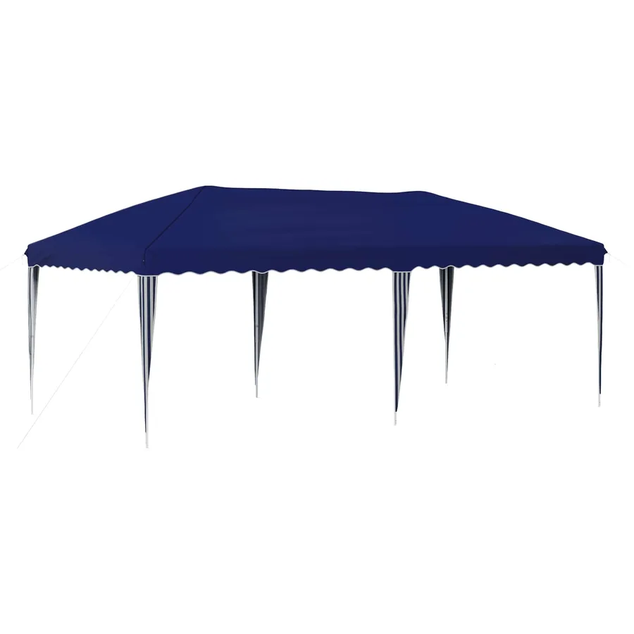 Tente de fête pop-up 575 x 290 x 245 cm Bleu - 2