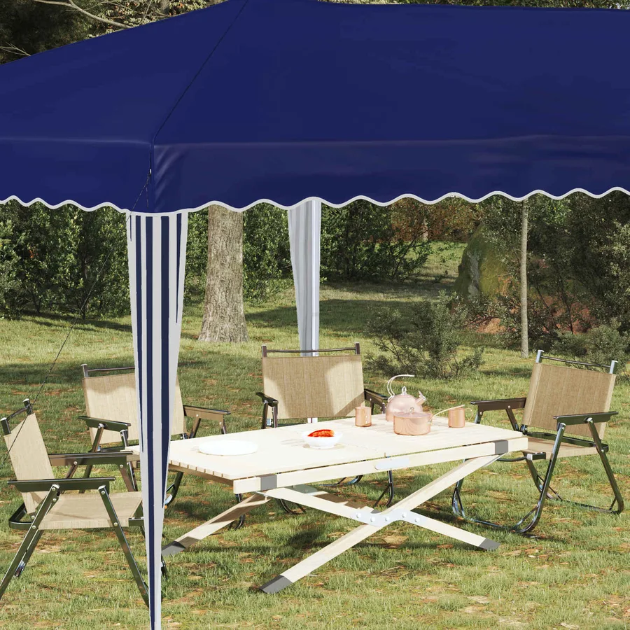 Tente de fête pop-up 575 x 290 x 245 cm Bleu - 3