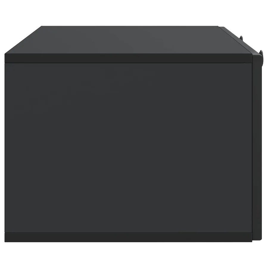 Meuble TV mural Noir 99 x 41 x 30 cm Bois d'ingénierie - 7