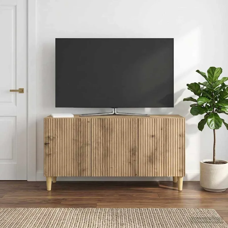 Meuble TV 99 x 34,5 x 50 cm Chêne artisanal Bois d'ingénierie