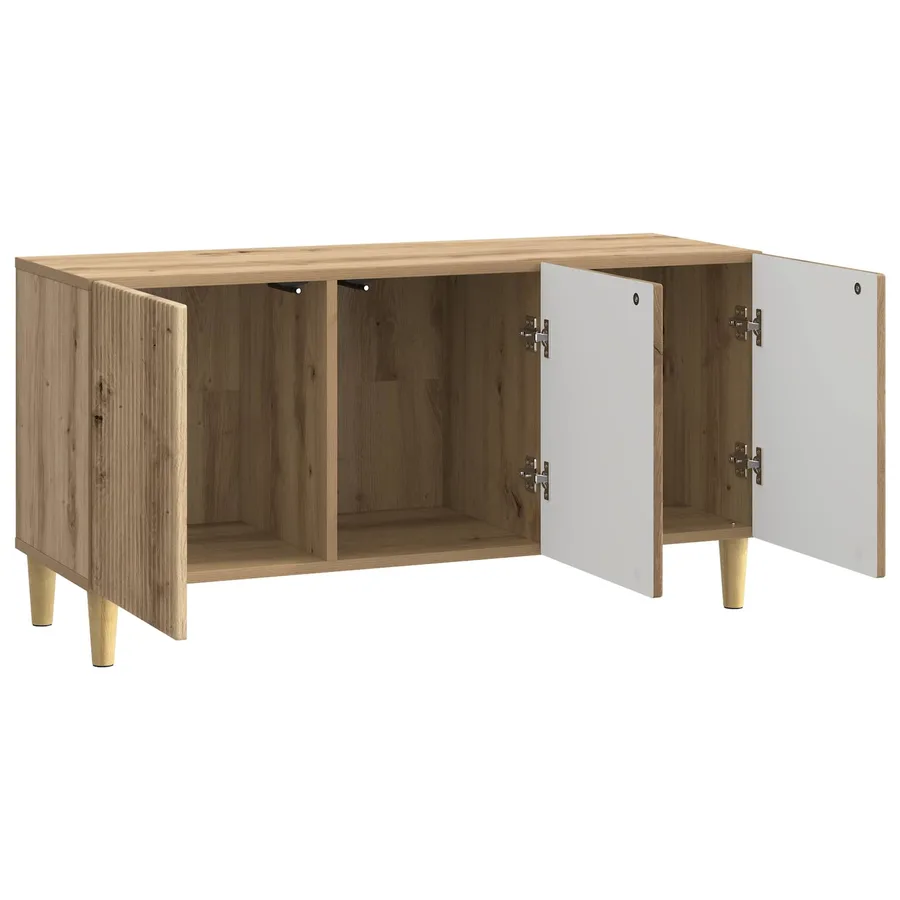 Meuble TV 99 x 34,5 x 50 cm Chêne artisanal Bois d'ingénierie - 5
