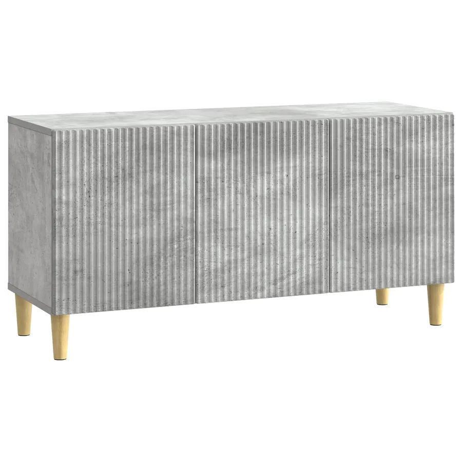Meuble TV Gris béton 99 x 34,5 x 50 cm Bois d'ingénierie - 2