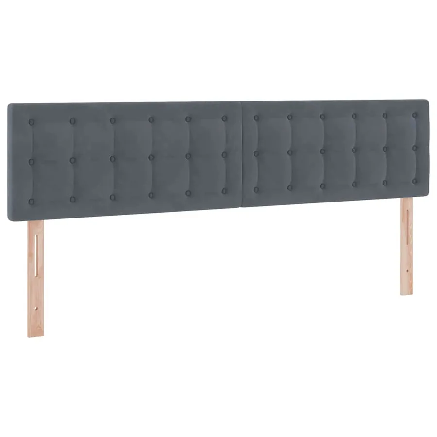 Lit de rangement LED avec matelas Gris foncé 180 x 200 cm - 8