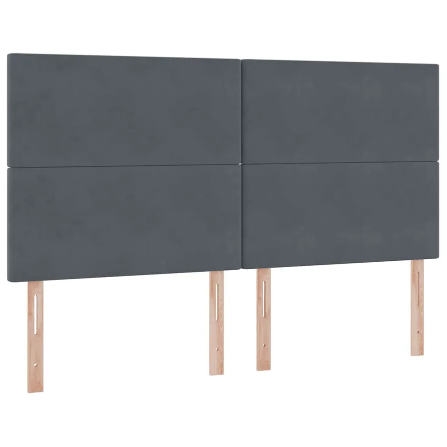Lit de rangement LED avec matelas Gris foncé 200 x 200 cm - 8