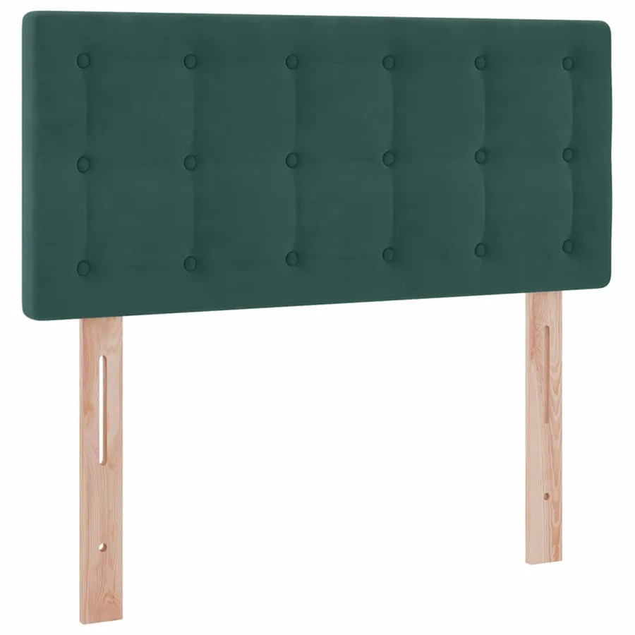 Lit de rangement LED avec matelas Vert foncé 100 x 200 cm - 8