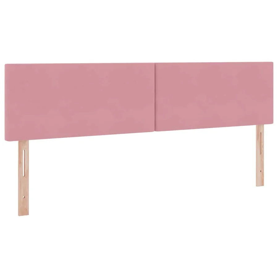 Lit de rangement LED avec matelas Rose 200 x 200 cm Velours - 8