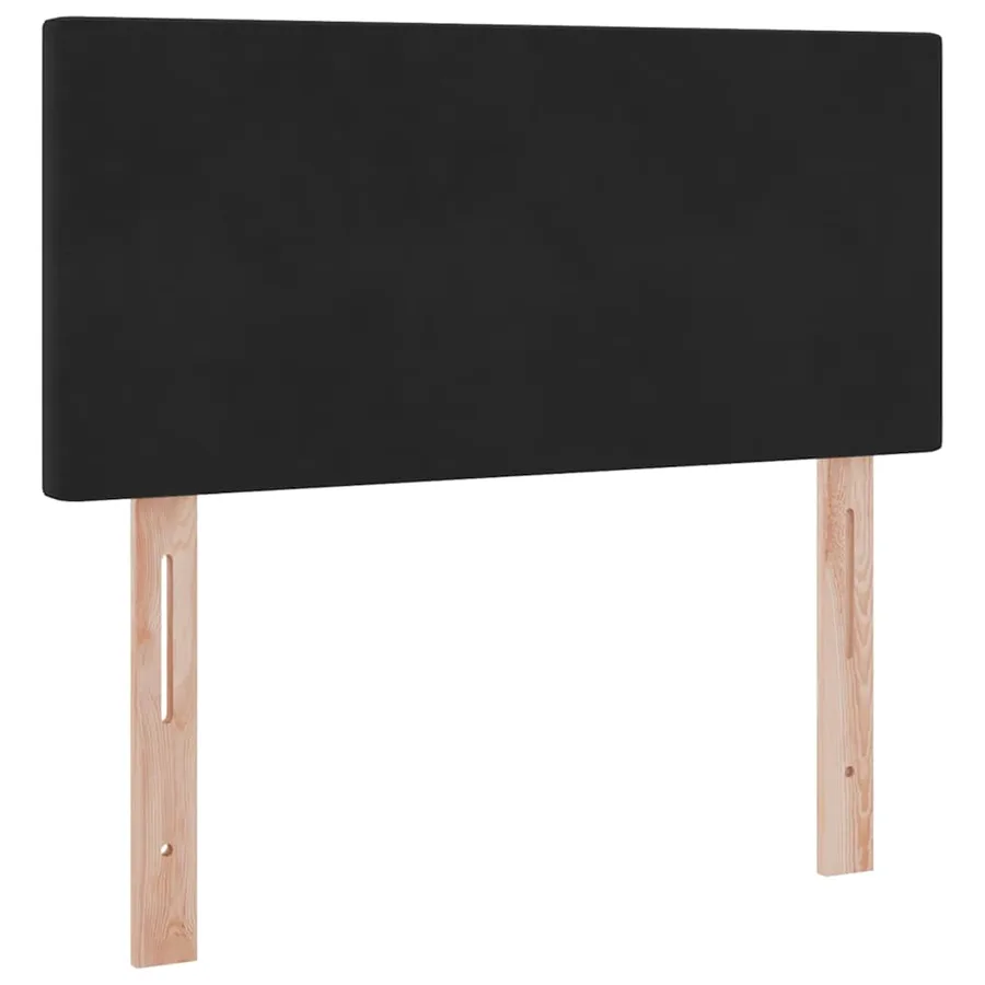 Lit de Rangement avec matelas Noir 100 x 200 cm Velours - 9