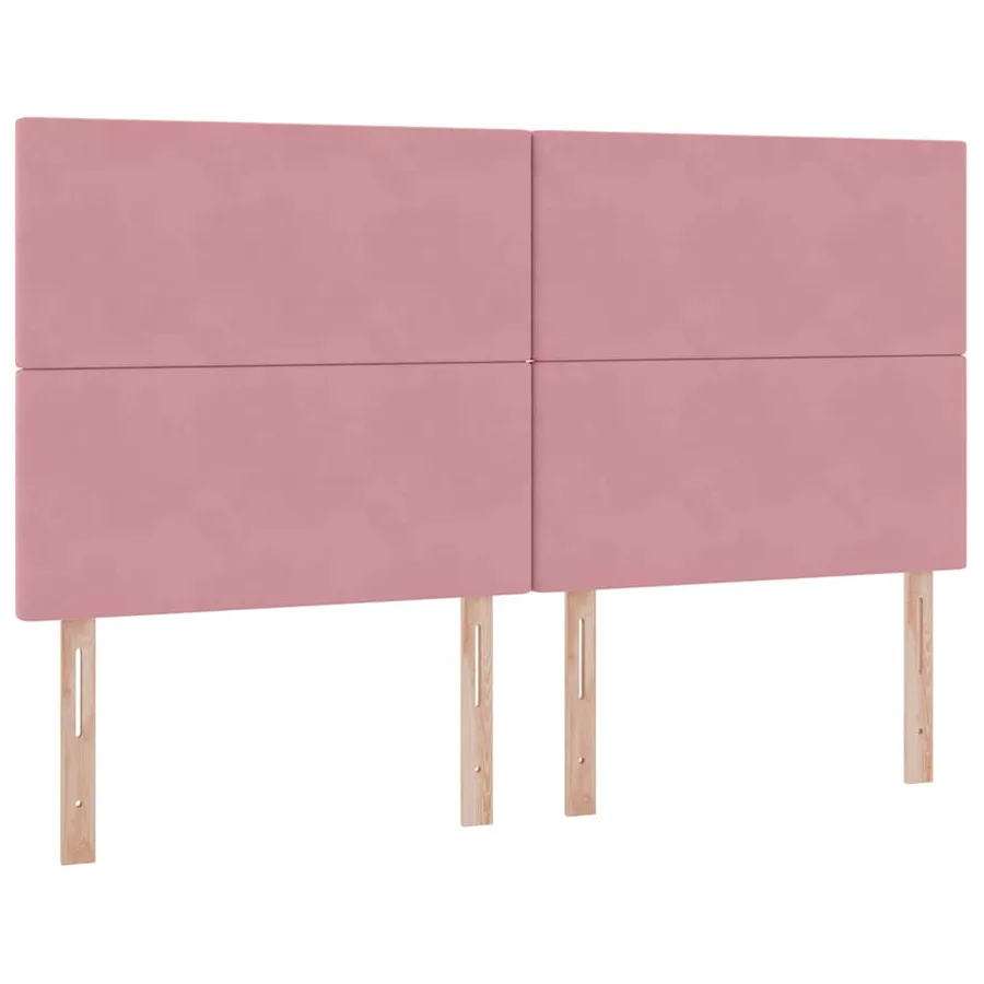 Lit de rangement LED avec matelas Rose 180 x 200 cm Velours - 10