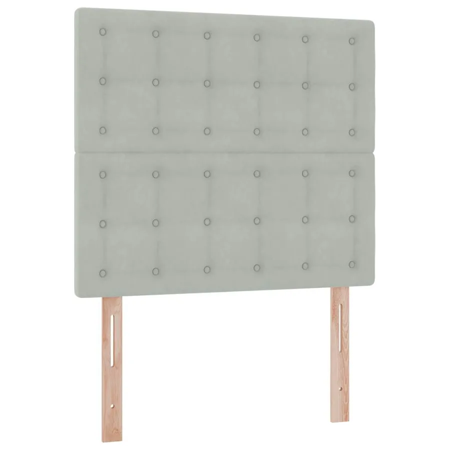 Lit de rangement LED avec matelas Gris clair 90 x 190 cm - 10
