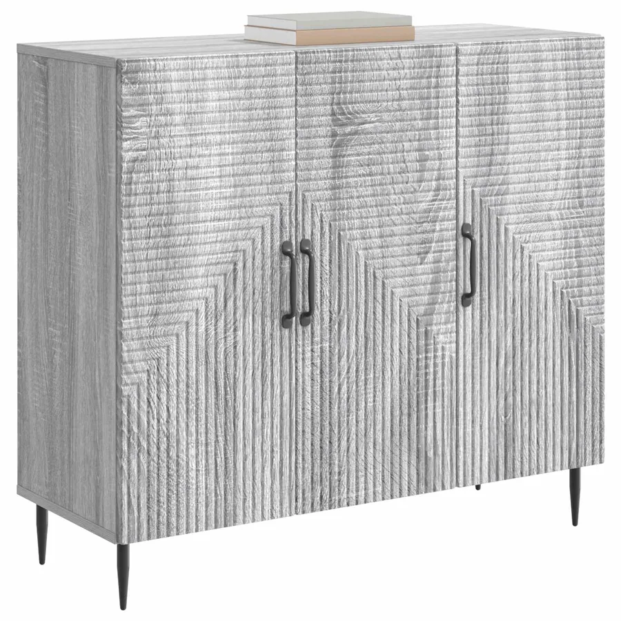 Buffet Sonoma gris 89 x 34,5 x 80 cm Bois d'ingénierie - 3