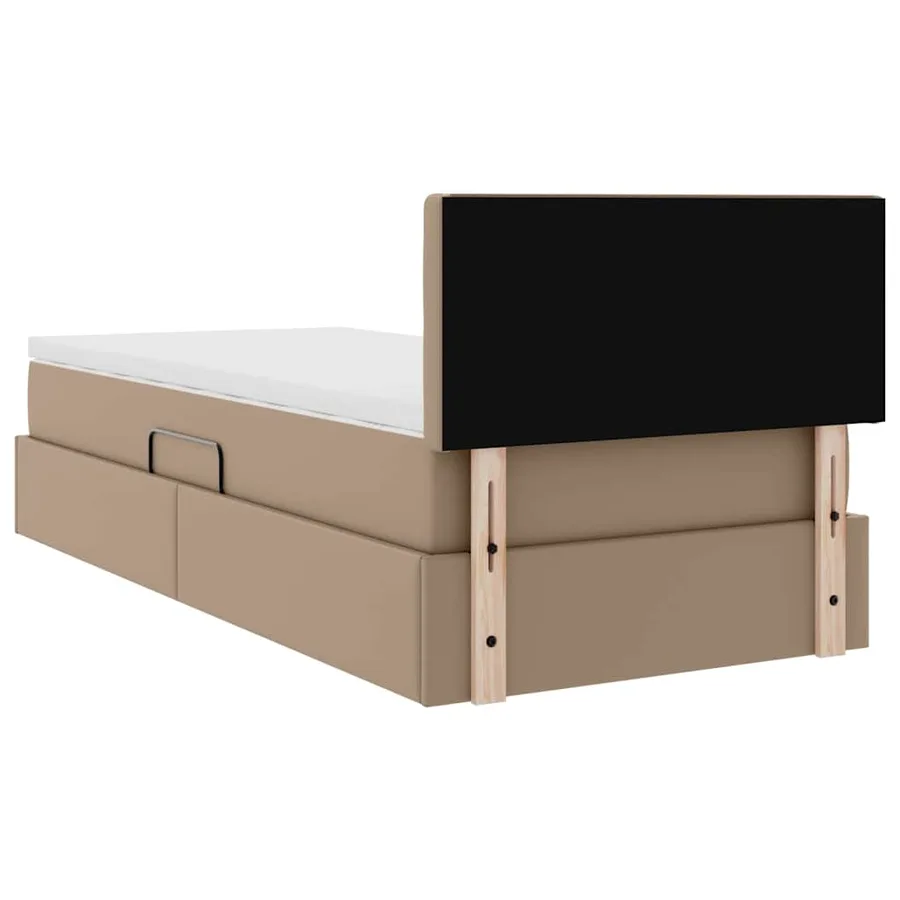 Lit avec rangement et matelas Cappuccino 90 x 200 cm - 11