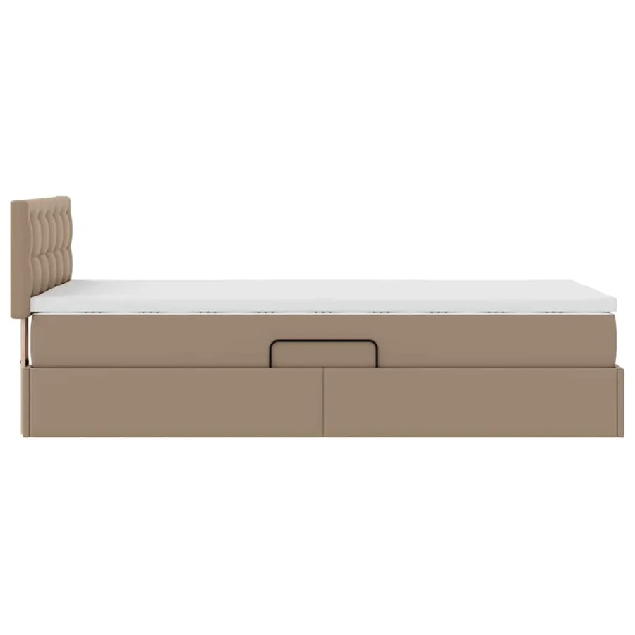 Lit avec rangement et matelas Cappuccino 90 x 200 cm - 8
